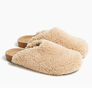 J.Crew Factory Women's Sherpa Clog Slippers